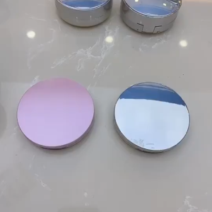 BW-K183 Wadah Bedak Tabur dengan Cermin Loose Powder Case Free Sponge / Tempat Bedak Tabur Travel