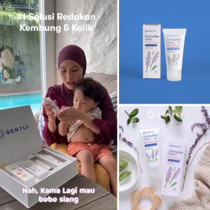 GENTLY Calming Baby Cream 50g || Krim Bayi dan Anak || Krim Pereda Kolik dan Penghangat Tubuh || Gently Original