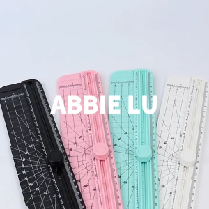 Cute Portable Paper Cutter A4 Photo Cutter Trimmer Scrapbooking Tool for laminate paper Black white green pink abbie