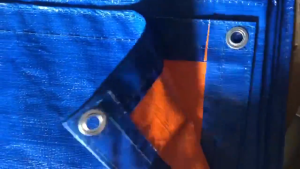 BẠT DÙ BẠT XANH CAM CHE MƯA NẮNG 2 LỚP KHỔ 4M x 5M