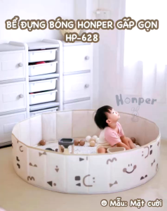 Bể đựng bóng bể bóng vải Honper gấp gọn tiện lợi cho bé BabyUS