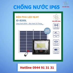 Đèn Pha Led Năng Lượng Mặt Trời JINDIAN 200W JD-8200L