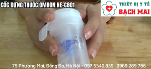 Bầu Xông Thuốc Cho Máy Xông Khí Dung OMRON NE-C801 Cốc Thuốc Cho Máy Xông OMRON Phụ Kiện Thay Thế