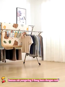 Penkering Rack Stainless Steel Clothes Rack ampaian baju Hanger baju Clothes Drying Rack Penyidai baju Foldable Hanger晒衣 Ampaian Pakaian Skimpy Clothing - Lazada