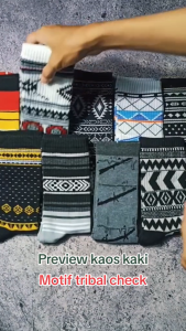 Kaos Kaki Oldschool Motif Tribal Skate Panjang Premium - Hosela Project