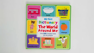 My First Dictionary The World Around Me To Learn 100+ Words (Hardcover) Board Book For Toddlers