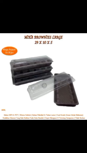 Mika Brownies Large Mika Brownies L Tray Bento 29x10x5 ( Isi 50 Pcs-MBL)