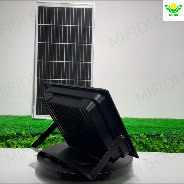 Đèn năng lượng mặt trời 100W cao cấp, đèn pha, sáng trên 12h, chính ...