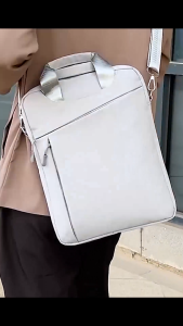Tas Laptop Pria dan Wanita 14 - 15 Inch Jinjing Bahu Selempang Vertikal Tablet Tas File Tas Tangan Bisnis Spartan