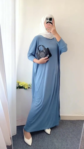 Rosa Dress Midi Batwing Knit Premium