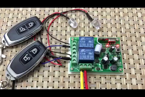 DC 6V-30V 2 Gang 10A Relay Remote Control Switch Motor 2 Way Forward and Reverse 433Mhz