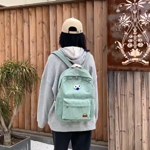 กระเป๋าเป้สะพายหลัง ลายการ์ตูน ความจุขนาดใหญ่ สไตล์เกาหลี เทรนด์ใหม่ สำหรับนักเรียน