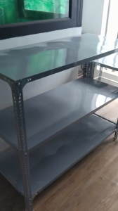 Kệ 3 tầng - mã số: V30.11 (D120cm x R30cm x C100cm) - đầy đủ phụ kiện đi kèmộ . Mâm lẻ mua lắp thêm 120x30