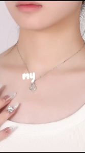 KALUNG BUNGA GIOK TULIP TITANIUM PERHIASAN WANITA ELEGANT ANTI KARAT & ANTI LUNTUR (COD)