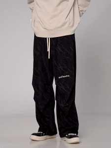 Pants for men baggy Corduroy pants y2k fashion Korean style Drawstring hiphop high street streetwear