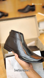 Lecter 412 - Sepatu Pria Pantofel Kasual Boots Formal Kulit Eral Vittori