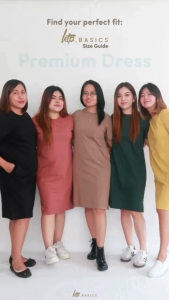 HTP Basics Premium Dress - Cotton Polyester Fabric - With Pockets and Slit - Risabellas Online Shop