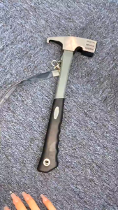 Orange/Blue/Gray Multi-Purpose Outdoor Camping Tent Hammer 45# Carbon Steel PP TPR Handle Sturdy and Durable  Hammer