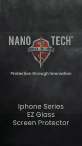 NANOTECH iPhone 14/13/12/11/X/Xs/XR/Pro Max/Pro/Plus EZ Install Screen Protector Tempered Glass