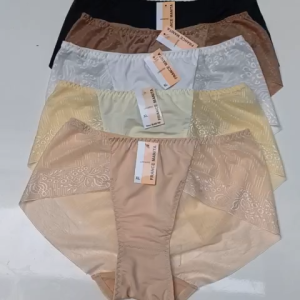 Combo 5 quần lót lụa cao cấp màu da mềm mịn cạp thấp không viền mông nhiều size MR031 MarketOnline