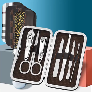 Adzkia35 7 IN 1 Tools Set Perawatan Kuku Nail Art Manicure Pedicure Lengkap / Gunting Kuku Portable