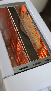 2 Slice Automatic Bread Toaster Pop Up Toaster Double Sided Electric Bread Toaster Toast Oven Baking Kitchen Breakfast Maker Machine Grill Home