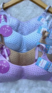 Sorex Young Y2304 | Bra Remaja Step 2 Busa Tipis Tanpa Kawat Bahan Katun Motif Polkadot