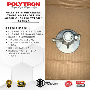 Pully Spin Pengering Universal & Puli Tiang As Pengering Mesin Cuci Polytron 2 Tabung