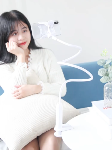 Giá đỡ điện thoại uốn dẻo xoay 720 độ có thể kẹp đầu giường cạnh bàn