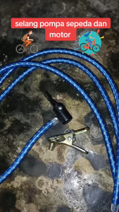 Selang Pompa Ban Tabung Meter Sepeda Motor Mobil Bola Manual Hidrolik Kompa Angin Tangan