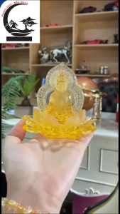 Tượng để ô tô phật quan âm tọa đài sen ngồi đài sen đồ phong thủy thờ cúng trang trí nhà cửa cây cảnh để bàn làm việc phòng khách trên ô tô...