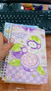 [HCM] Sổ lò xo A5 kẻ ngang 120 trang 70gsm 140x207mm lò xo kép sổ tay ghi chép tiện lợi -TyHome