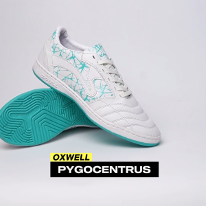 Oxwell Pygocentrus - Sepatu Futsal Pria Olahraga Dewasa Brand Lokal Berkualitas Putih Tosca