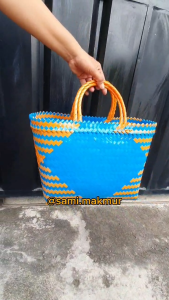Tas Anyaman Plastik SUPER JUMBO KACA / Tas Belanja Besar / Tas Souvenir Jinjing Parcel Hajatan