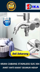 KRAN CABANG KERAN AIR SHOWER KAMAR MANDI Chrome Cocok Untuk Kamar Mandi Bahan Berkualitas Tinggi