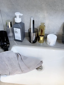 MEIDOO สีขาว ชั้นวางของในห้องน้ำ ชั้นวางของ ชั้นวางของ ที่เก็บของในครัว ชั้นวางของในห้องน้ำ ชั้นวางของในครัว