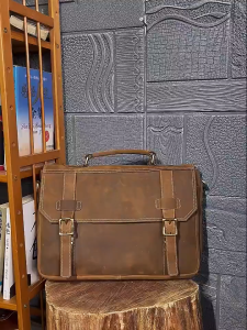 Tas laptop 15" terbaru kulit crazy horse aslii garut