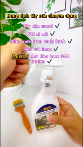 Combo Nước Lau Bếp Đa NăngTẩy Xoong Nồi Siêu Sạch+Tẩy Cặn Canxi Nhà TắmTẩy Vách Kính Vòi Sen InoxTẩy Ố Vàng Nhà Vệ Sinh 4G Dr.C