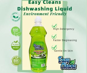 (Eco Friendly) EasyCleans Antibacterial Dishwashing Liquid Apple 900ml (1 x 900ml)