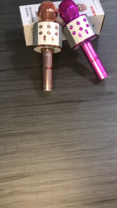 Speaker Mikrofon Bluetooth Karaoke Mic WS-858 Mic Bluetooth 2in1 Setel Lagu Sambil Karaoke