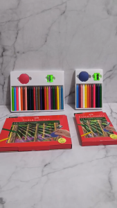 QCF Faber Castell Crayon 12 / 24 Warna Erasable Crayon Krayon Bisa dihapus Krayon Faber Castell Alat Mewarnai Crayon Faber Castell Pensil Warna 24 Color Pencils Pinsil Pencil Peralatan Menggambar Mainan Anak Edukasi