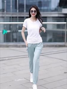 【HOTSHOW】 Celana Olahraga Wanita Celana Kasual Sutra Es Celana Latihan Jogging Celana Olahraga Longgar Celana Olahraga Tabir Surya Wanita Celana Yoga Cepat Kering