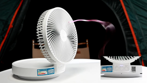 Lemoistar Oscillating Cooling Air 10000mah Desktop Rechargeable Small Portable Fan Remote Hang Wall Mounted