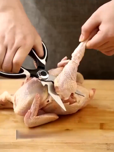 Panda Strong Stainless Steel Scissors Chicken Bone Scissors Gunting keluli tahan karat kuat Jepun 熊猫强力多功能不锈钢剪刀鸡骨剪
