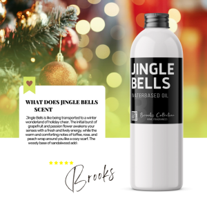 Brooks Collection JINGLE BELLS Christmas Water-Based Oil Diffuser Humidifier - Fresh Bamboo Aroma