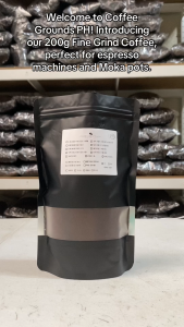 Coffee Grounds PH - Hazelnut 200g | Fine Grind Coffee x Dark Roast | Organic Coffee for Espresso Machine and Mokapot