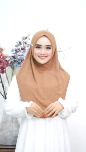 Bergo Instan Enzy Mlay Bahan Jersey Knit By Daura Gama