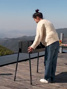 High-quality stainless steel barbecue grill home BBQ outdoor camping picnic charcoal grill portable