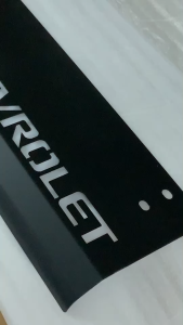 RN1 Racing แผ่นปิดท้ายเชฟ โคโลราโด ปี 2012-2020 สีดำกึ่งด้าน คานใต้ฝาท้ายกระบะ เหล็กหนามีน็อตติดตั้ง