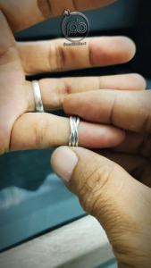 Cincin Kaki Wanita Sterling Silver 925 Perak Asli Jalin Lipat Tlue